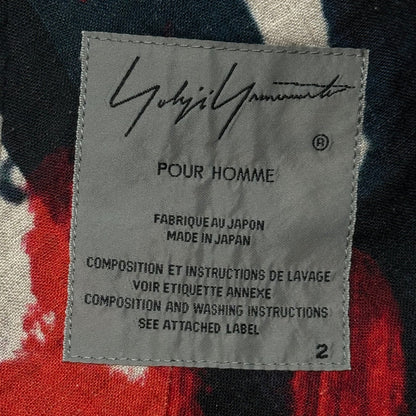 YOHJI YAMAMOTO POUR HOMME 18SS Collage Linen Jacket Size 2