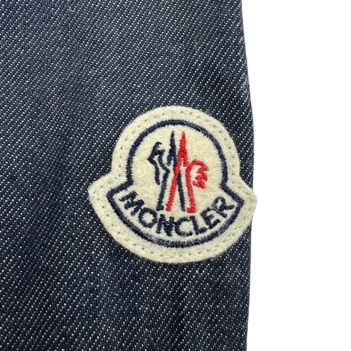 MONCLER ALAIN Urethane Tape Denim Jacket Indigo Size 0