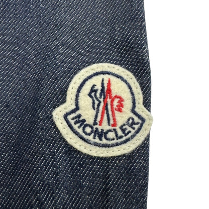 MONCLER ALAIN Urethane Tape Denim Jacket Indigo Size 0