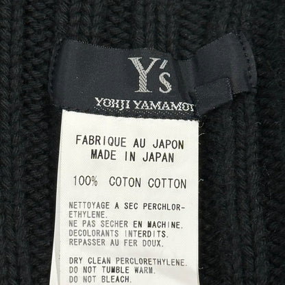 Y's Short Thick Ribbed Cotton Turtleneck Sweater Size 3