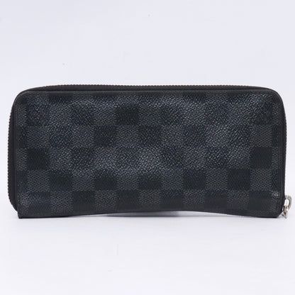 LOUIS VUITTON Monogram Eclipse Zippy Wallet Black Size F