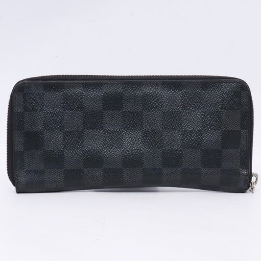 LOUIS VUITTON Monogram Eclipse Zippy Wallet Black Size F