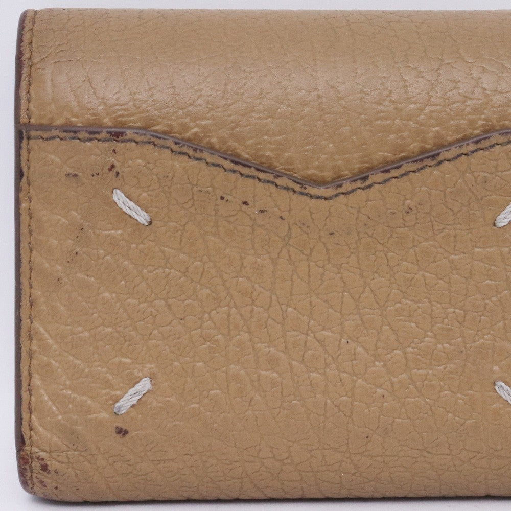 Maison Margiela Brown Leather Envelope Mini Wallet Size F