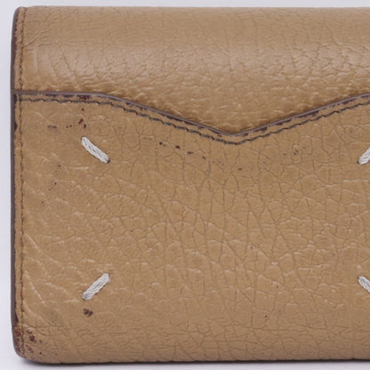 Maison Margiela Brown Leather Envelope Mini Wallet Size F