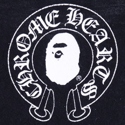 A BATHING APE x CHROME HEARTS Women's T-Shirt Black Size XS