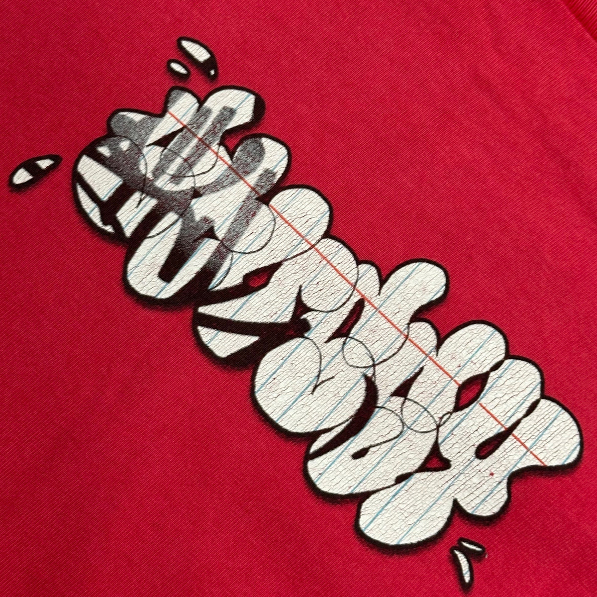 STUSSY 90s USA Made Graphic T-Shirt Red Size L