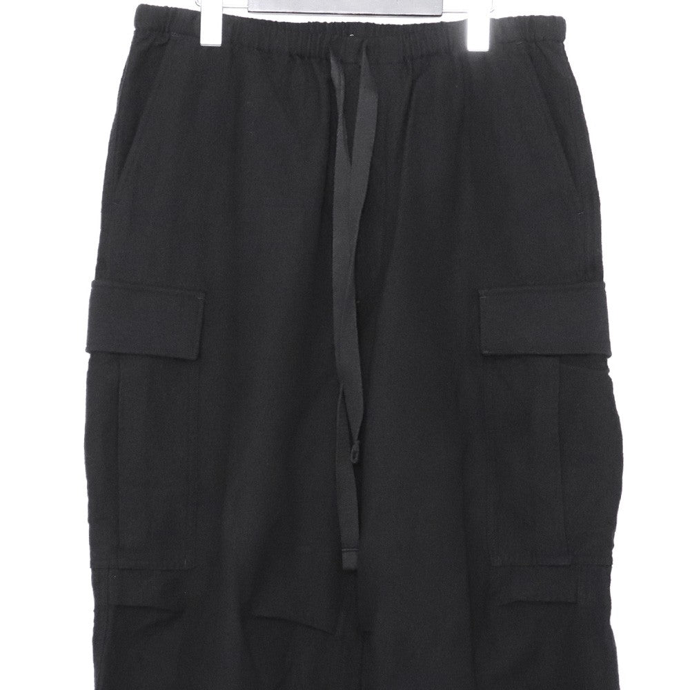 SUS-SOUS Black Wool Cargo Pants Size 7