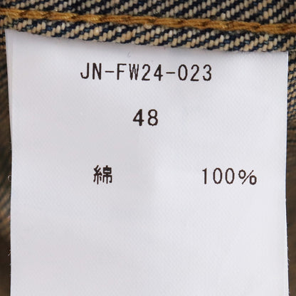 JUN NAKAYAMA 24AW Fringe Indigo Denim Shirt Size 48