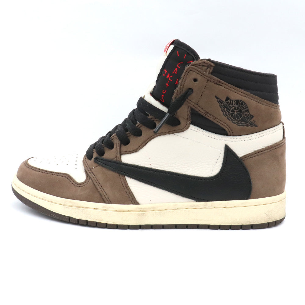 Travis Scott Air Jordan 1 Retro Mocha Sneakers Size 26cm