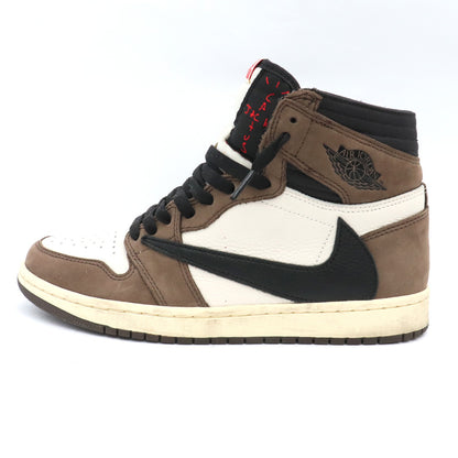 Travis Scott Air Jordan 1 Retro Mocha Sneakers Size 26cm