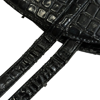 Comme des Garcons JUNYA WATANABE Croco-Embossed Circle Tote