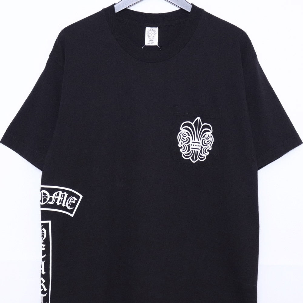 CHROME HEARTS Old BS Fleur T-Bar Print T-Shirt Black Size L