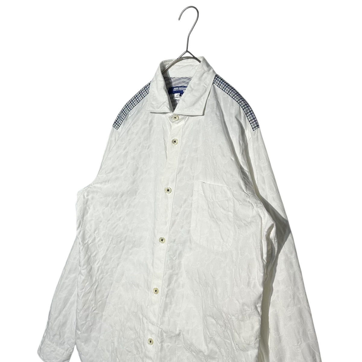 CDG Junya Watanabe Man 19AW Paisley Check Panel Shirt Size S