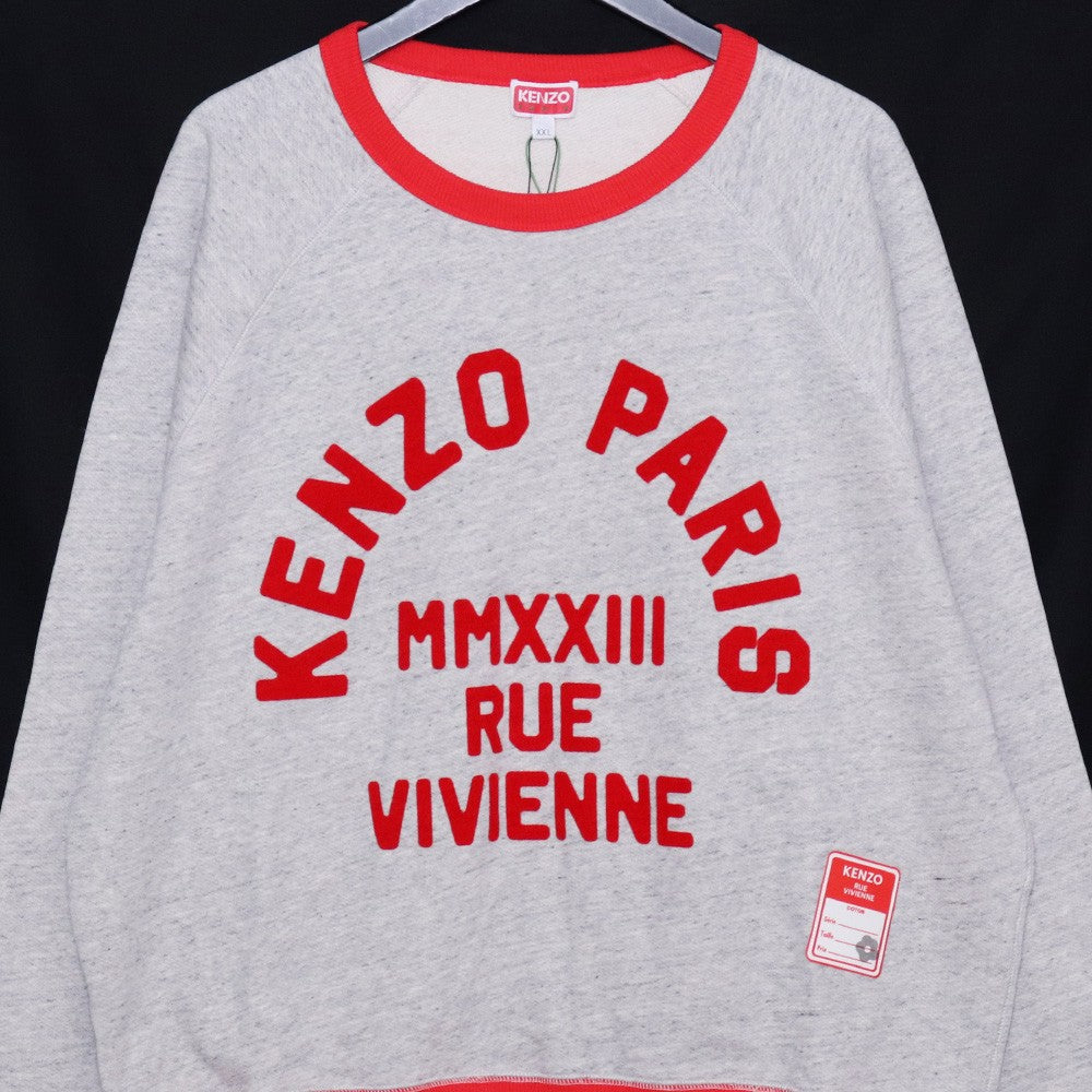KENZO 23SS Logo Print Crewneck Sweatshirt Grey Size XXL