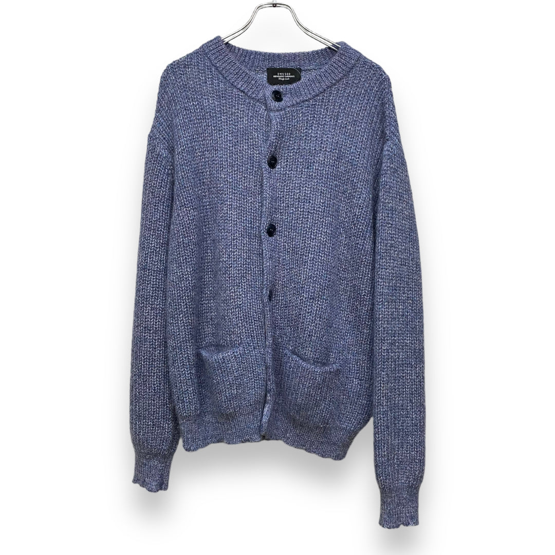 UNUSED 21AW Mix Cardigan Blue Size 3