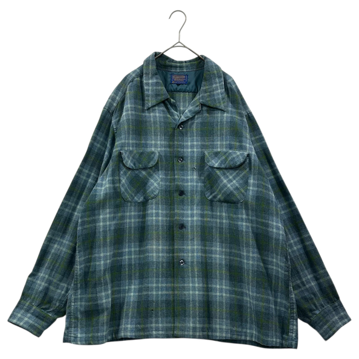s Board Shirt x PENDLETON 70s Vintage Board Open Shirt Blue/Green