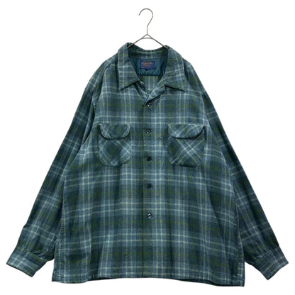 s Board Shirt x PENDLETON 70s Vintage Board Open Shirt Blue/Green
