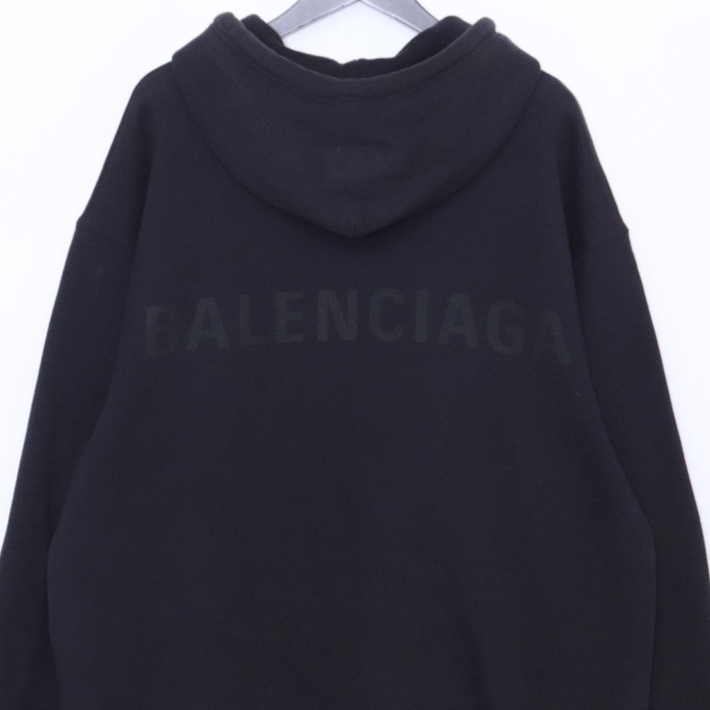 BALENCIAGA Back Logo Hoodie Black Size S