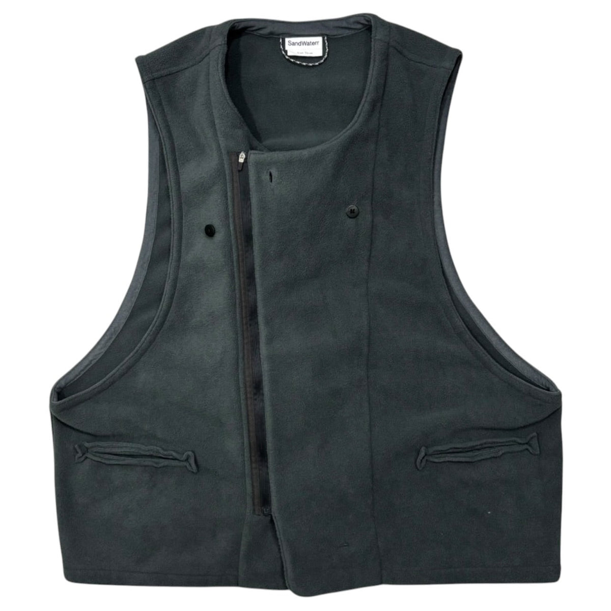 SandWaterr Organized PE Micro Fleece Vest Gray Size 3