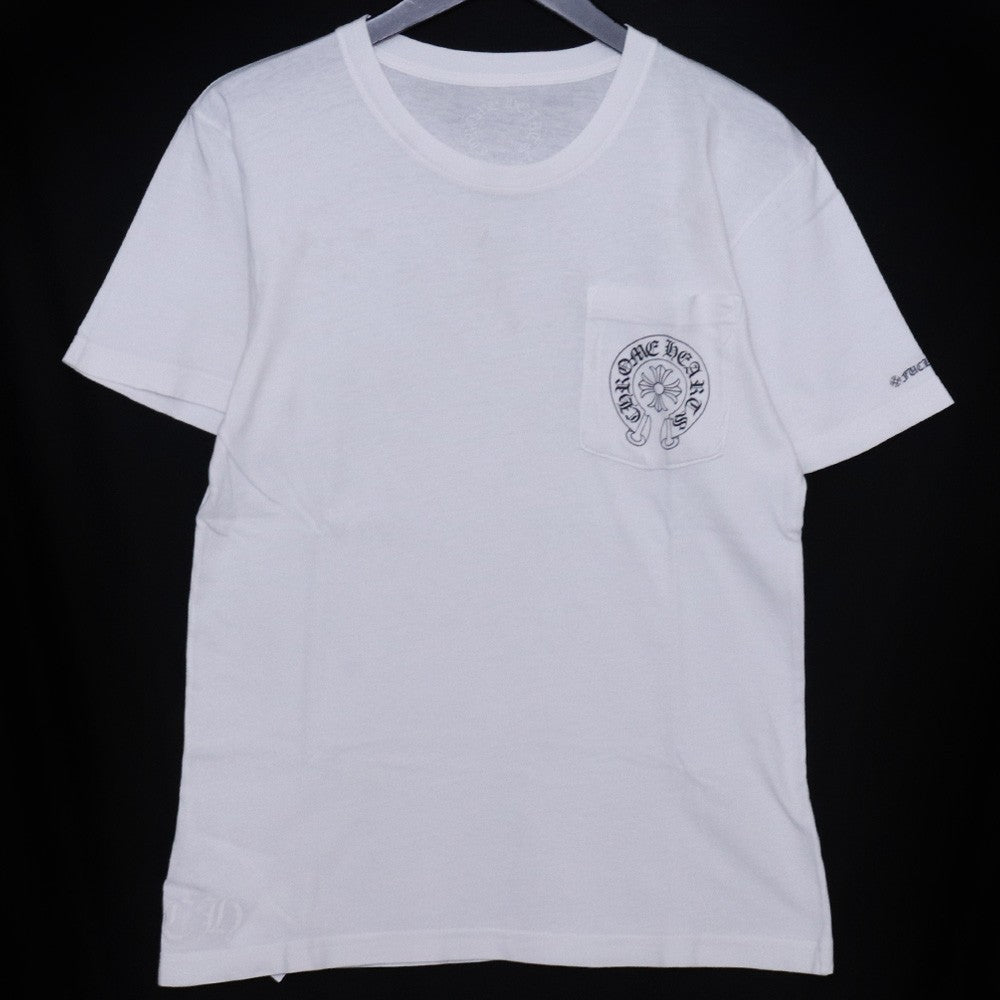 CHROME HEARTS Horseshoe Print T-Shirt White Size S