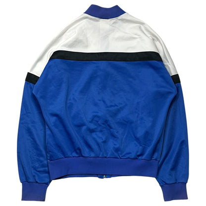 adidas 1980s Zip-Up Polyester Track Jacket Blue/White Size S