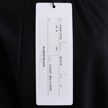 ALMOSTBLACK 25AW 6-Pocket Wide Pants Black Size 2