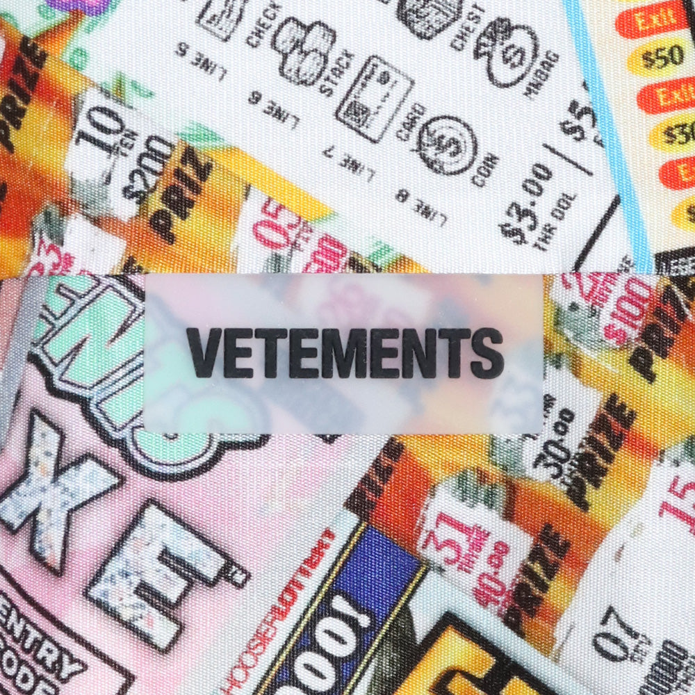VETEMENTS 22AW Lottery Fluid Jersey Shirt Multi Size S