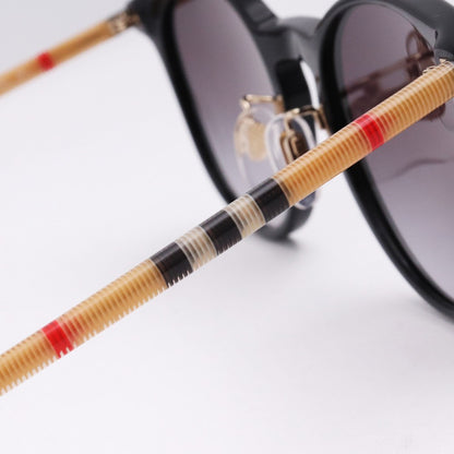 Burberry Black Brown Check Sunglasses Size F