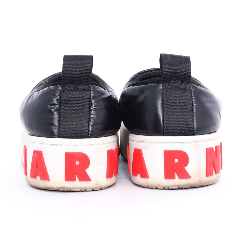 MARNI Black Padded Slip-on Sneakers Size EU 40