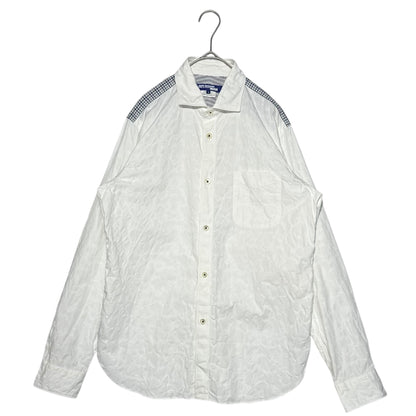 CDG Junya Watanabe Man 19AW Paisley Check Panel Shirt Size S