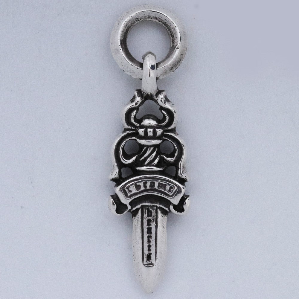 CHROME HEARTS #5 Dagger Charm Silver Size F