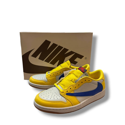 NIKE x TRAVIS SCOTT Air Jordan Canary Yellow Sneakers Size WMNS 28cm