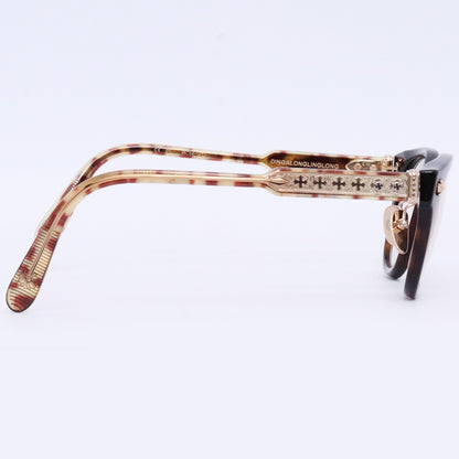 CHROME HEARTS DINGALONGLINGLONG CH Plus Boston Glasses Brown
