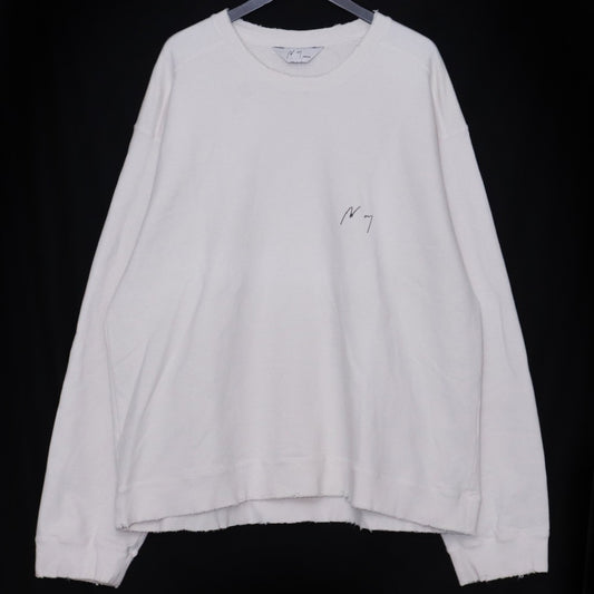 ANCELLM Aging Over Sweatshirt Ivory Size 2