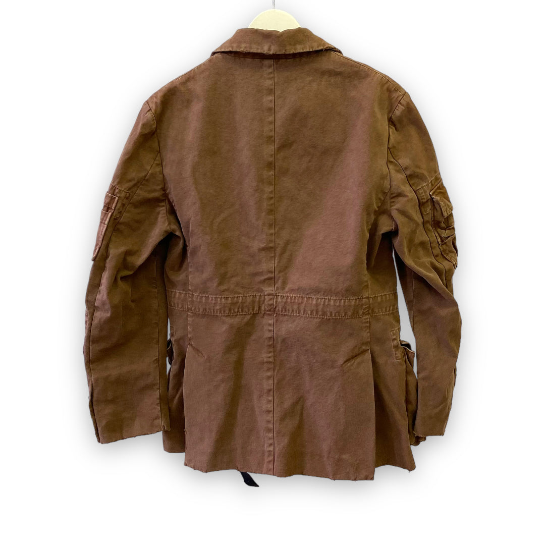 PALM ANGELS Cargo Blazer Jacket Brown Size 48