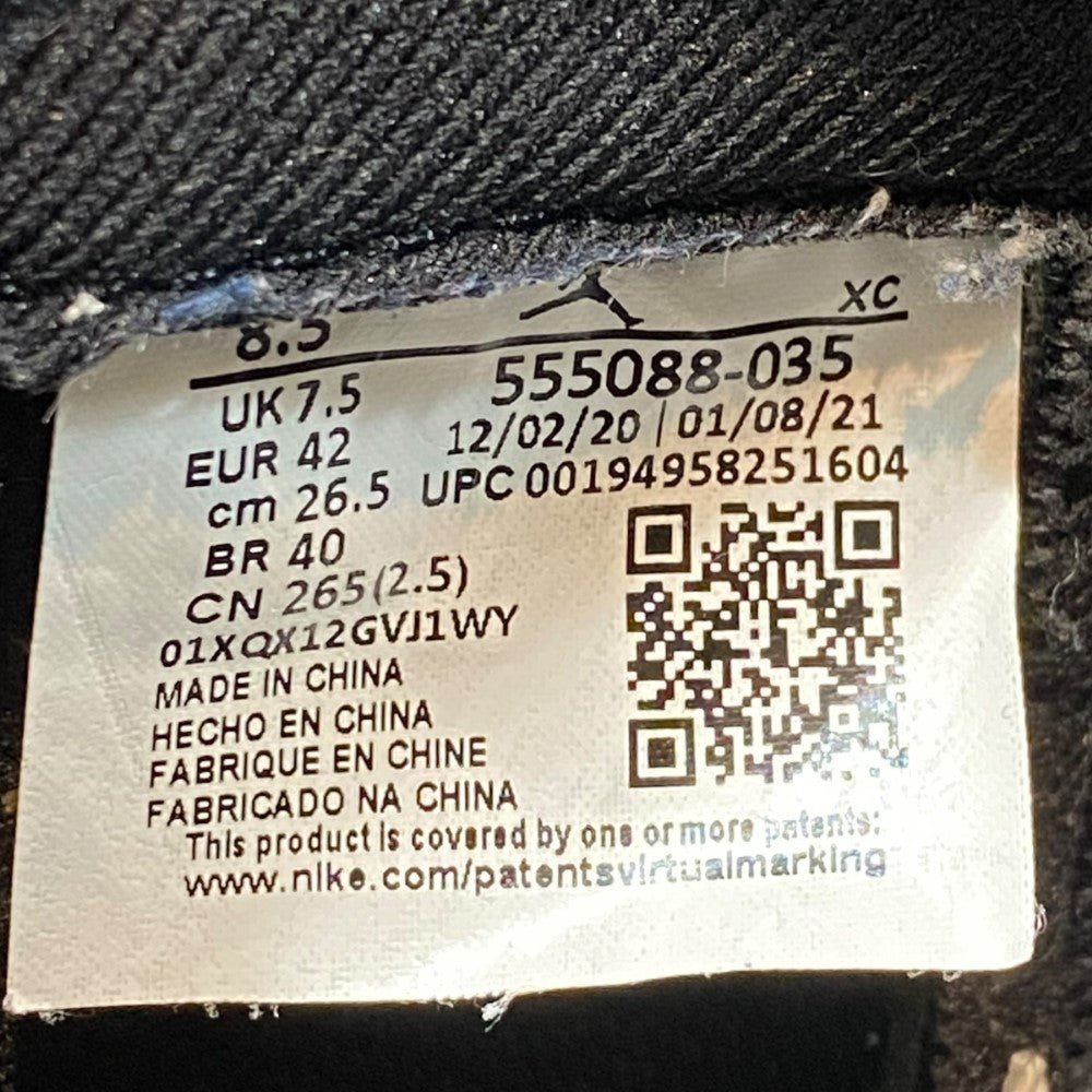 NIKE Air Jordan 1 Retro High OG Sneakers Gray Size 26.5cm