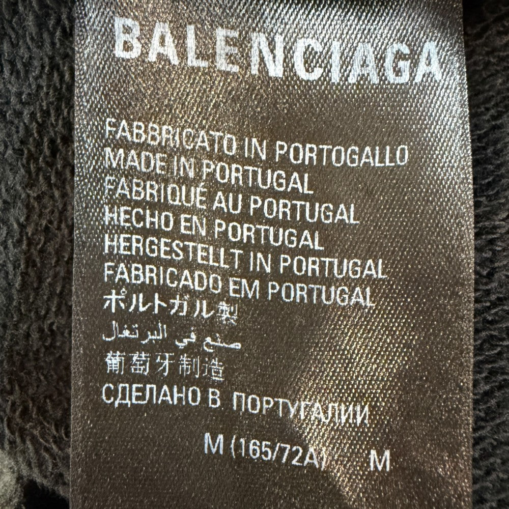 Balenciaga BB Paris Icon Logo Jogger Shorts Black Size M