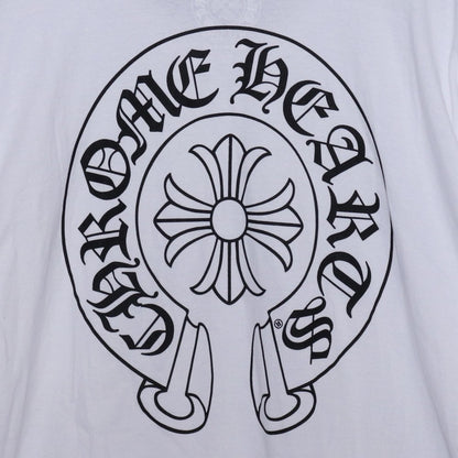 CHROME HEARTS Horseshoe Print Pocket T-Shirt White Size XXL