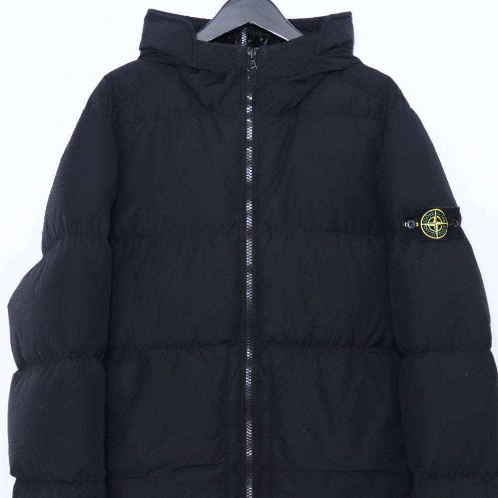 Stone Island Black Padded Down Jacket Shoulder Patch Size M