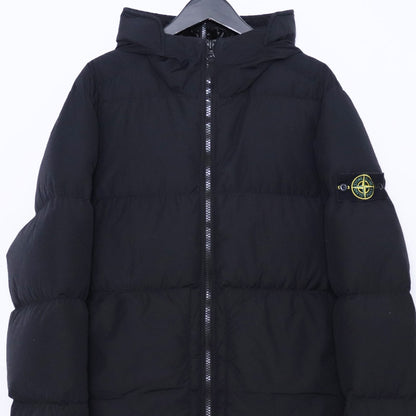 Stone Island Black Padded Down Jacket Shoulder Patch Size M