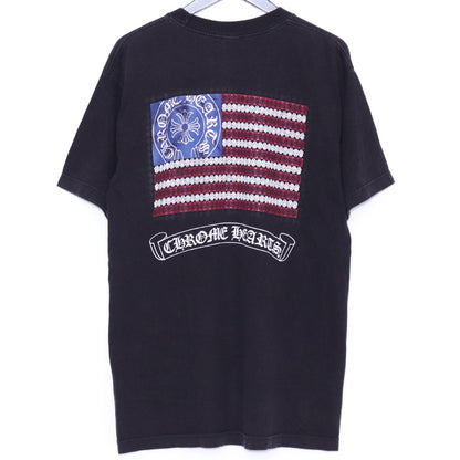 CHROME HEARTS OLD American Flag Dagger T-Shirt Black Size L