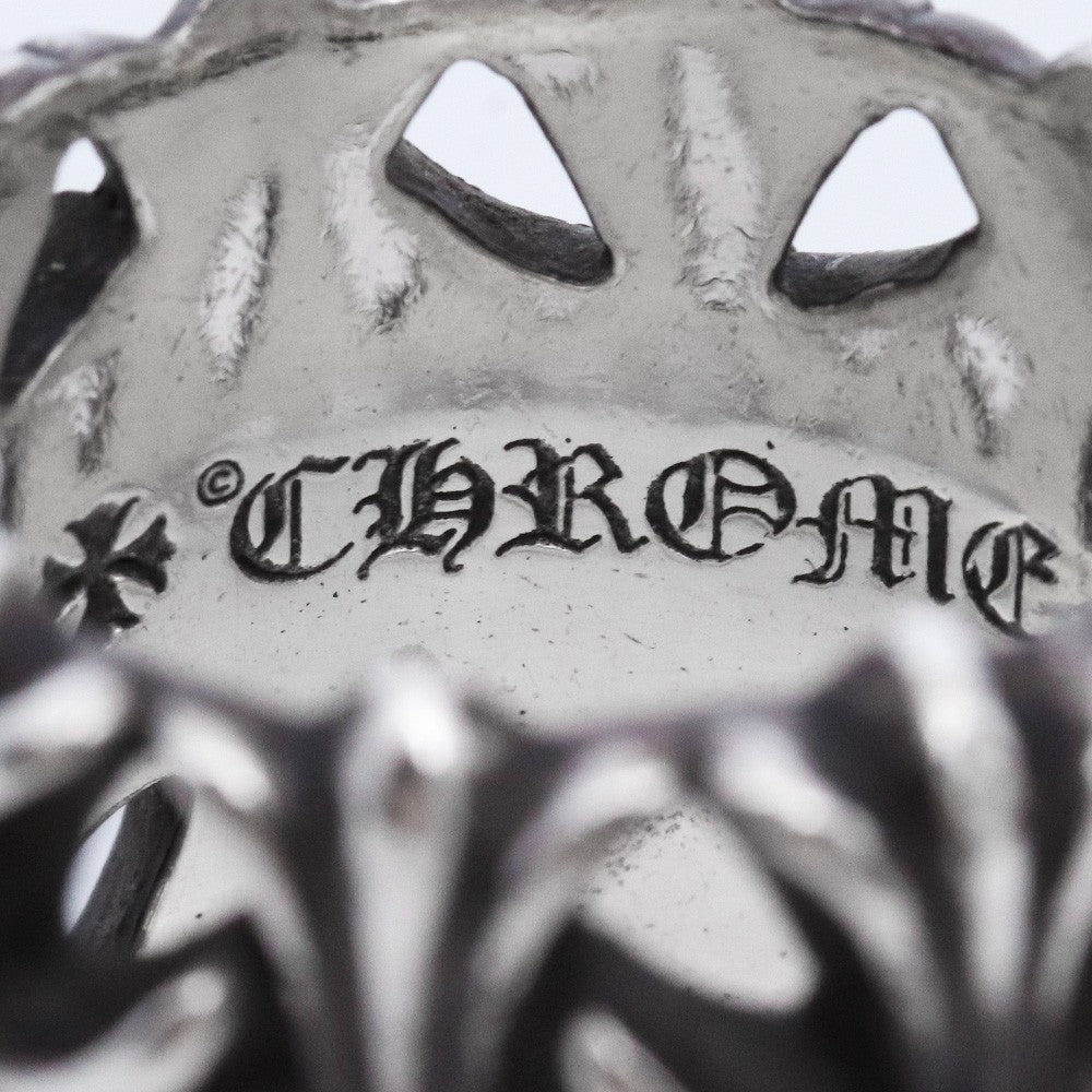 CHROME HEARTS Cemetery Cross Ring Silver Size JP 26
