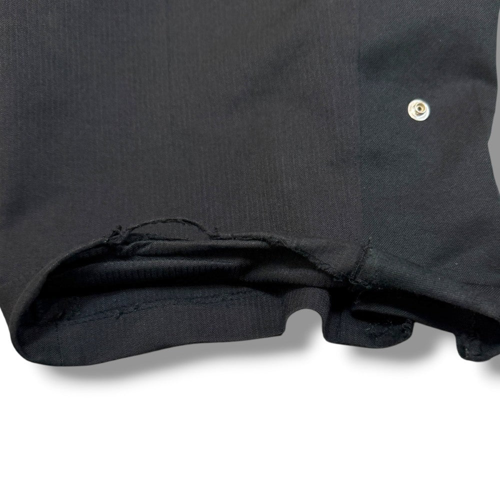 OLD PARK Remake Zip Baggy Slacks Black Size L