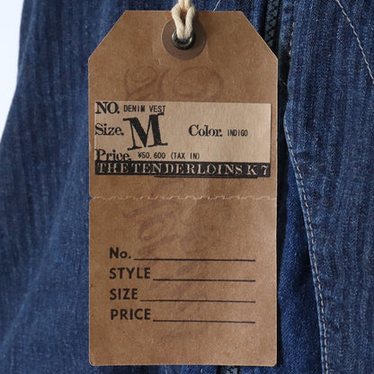 TENDERLOIN Denim Vest Indigo Size M