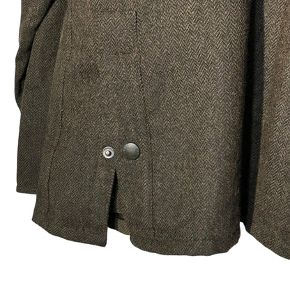 Barbour Bedale SL Waxed Tweed Oiled Jacket Size 36