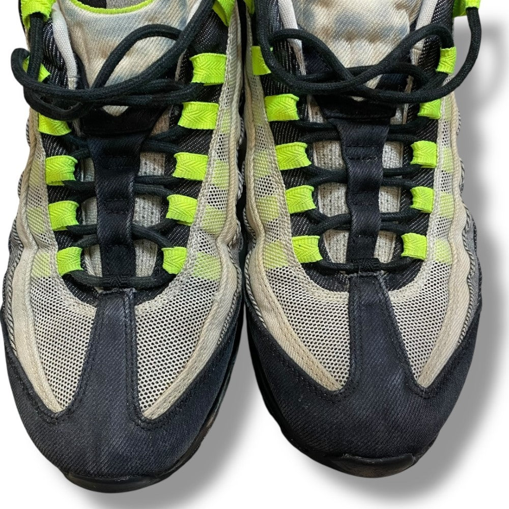 DENHAM NIKE AIR MAX 95 VOLT Yellow Sneakers Size 26.5cm