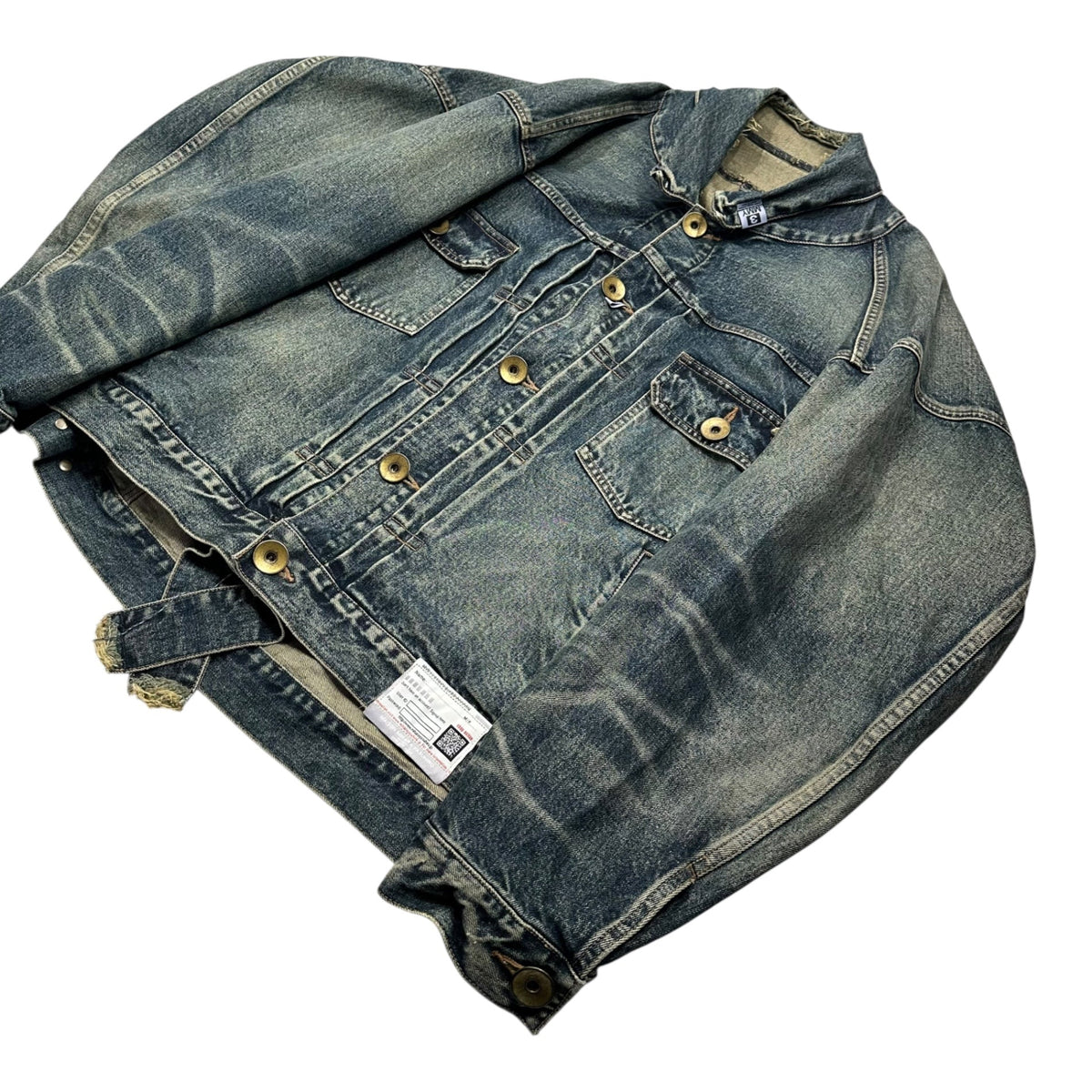 Maison MIHARA YASUHIRO 23SS Open Denim Jacket Size 46