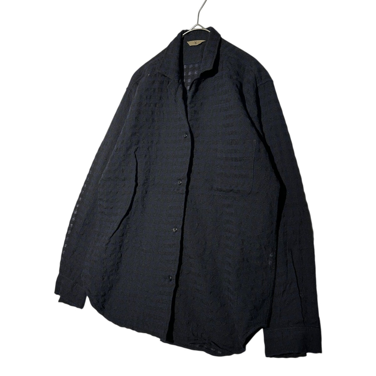 Y's 70s-80s Sheer Check Shirt Multi