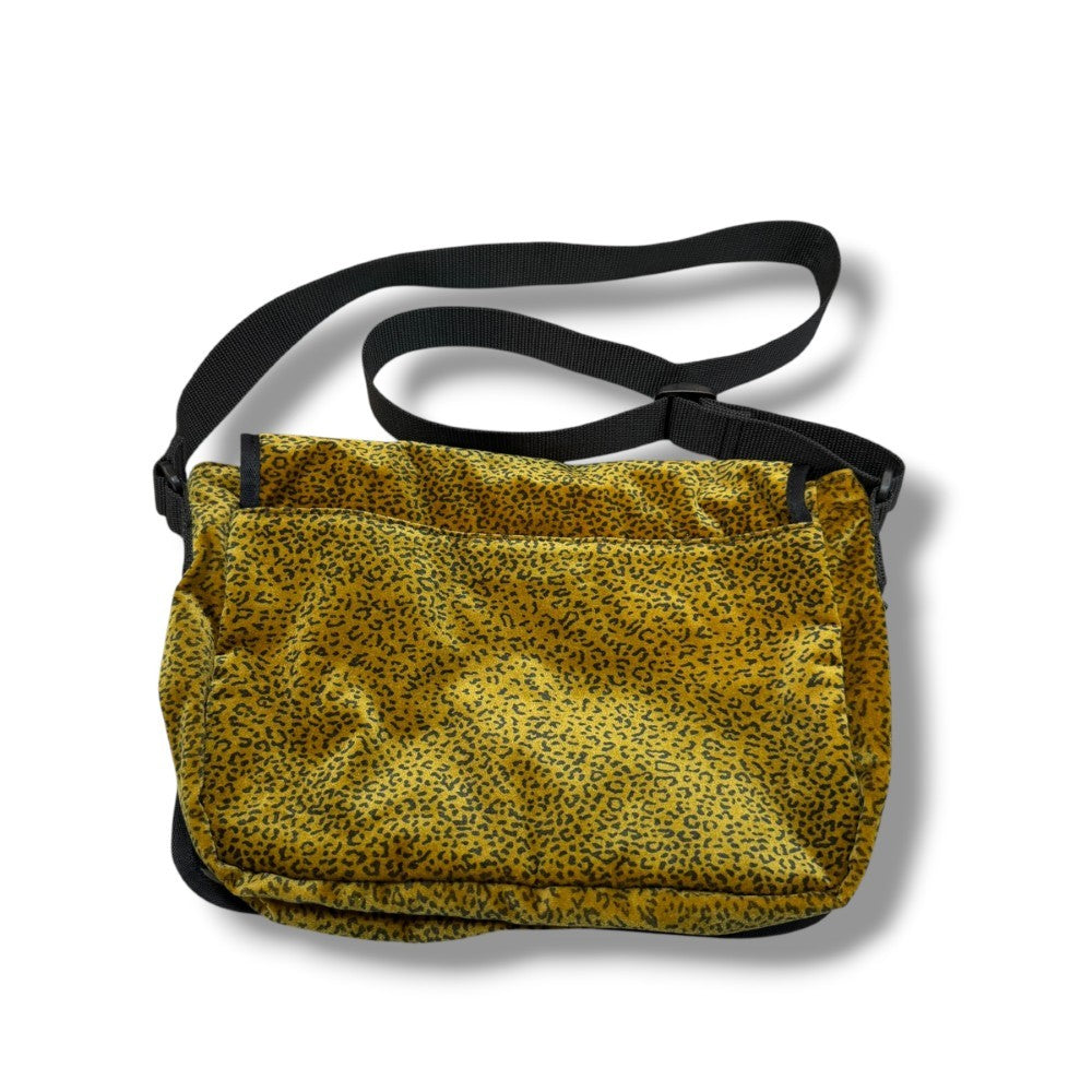 SUPREME 25AW Velvet Small Messenger Bag Leopard Brown Size F