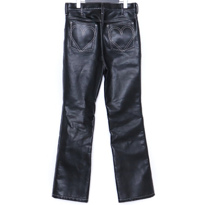 BASICKS Vegan Leather Pants Black Size M